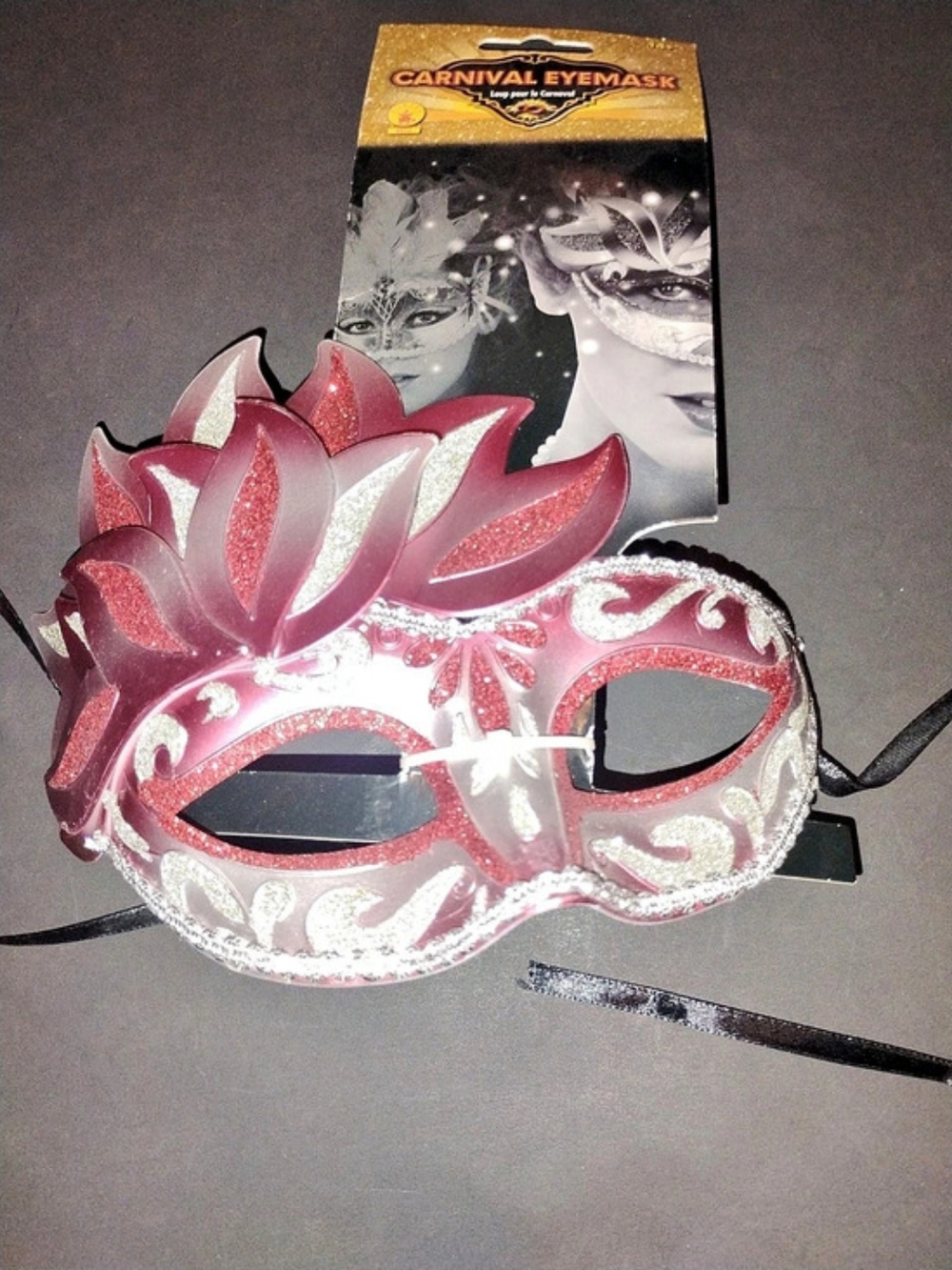 Pink & Silver Carnival Eyemask NWT